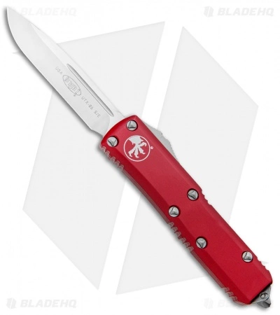 Microtech UTX-85 S/E OTF Automatic Knife Red (3.125" Satin) 231-4RD 3 Microtech UTX-85 S/E OTF Automatic Knife Red (3.125" Satin) 231-4RD