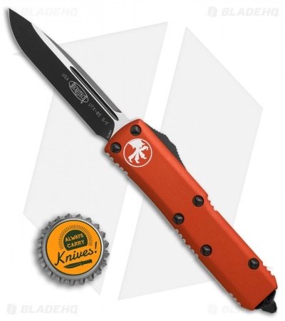 Microtech UTX-85 S/E OTF Automatic Knife Orange (3.125" Black) 231-1OR 6 Microtech UTX-85 S/E OTF Automatic Knife Orange (3.125" Black) 231-1OR - Image 4