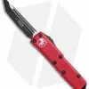 Microtech UTX-85 T/E OTF Automatic Knife Red (3.125" Black) 233-1RD