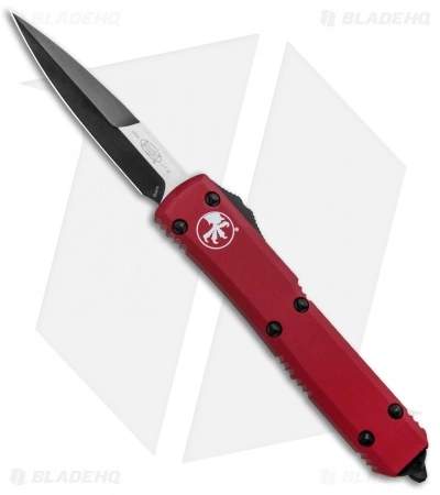 Microtech Ultratech Bayonet OTF Automatic Knife Red (3.4" Black) 120-1RD 3 Microtech Ultratech Bayonet OTF Automatic Knife Red (3.4" Black) 120-1RD