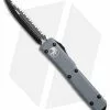 Microtech Ultratech D/E OTF Automatic Knife CC Gray (3.4" Black Full Serr)