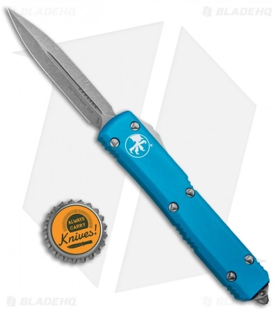 Microtech Ultratech D/E OTF Automatic Knife Turquoise CC (3.4" Apocalyptic) 6 Microtech Ultratech D/E OTF Automatic Knife Turquoise CC (3.4" Apocalyptic) - Image 4