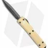 Microtech Ultratech OTF D/E Automatic Knife Gold (3.4" Black DLC) 122-1DLCTCG -Avokelavavat Sales Store Microtech Ultratech OTF DE Auto Champagne Gold Black DLC 122 1DLCTCG BHQ 108519 jr