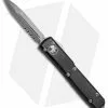 Microtech Ultratech D/E OTF Automatic Knife CC (3.4" Apocalyptic Serr) 122-11AP -Avokelavavat Sales Store Microtech Ultratech OTF DE Black Apocalyptic Serr 122 11AP BHQ 52112 jr