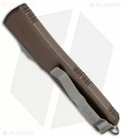 Microtech Ultratech Spartan OTF Automatic Knife Tan CC (3.4" Stonewash) 223-10TA -Avokelavavat Sales Store Microtech Ultratech OTF Spartan SW Tan 223 10TA BHQ 52040 jr side