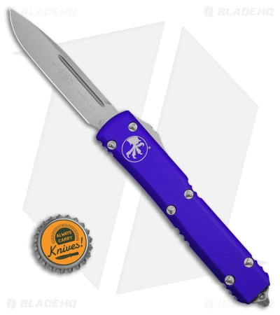 Microtech Ultratech S/E OTF Automatic Knife Purple Aluminum (3.4" Stonewash) 6 Microtech Ultratech S/E OTF Automatic Knife Purple Aluminum (3.4" Stonewash) - Image 4
