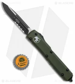 Microtech Ultratech S/E OTF Automatic Knife OD Green CC (3.4" Black Serr) -Avokelavavat Sales Store Microtech Ultratech SE OTF Auto OD Green CC Black Serr 121 2OD BHQ 67532 jr bottlecap