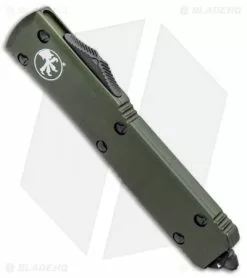 Microtech Ultratech S/E OTF Automatic Knife OD Green CC (3.4" Black Serr) -Avokelavavat Sales Store Microtech Ultratech SE OTF Auto OD Green CC Black Serr 121 2OD BHQ 67532 jr spine