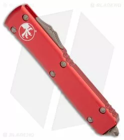 Microtech Ultratech S/E OTF Auto Knife Red Alum (3.4" Bronzed Apocalyptic) -Avokelavavat Sales Store Microtech Ultratech SE OTF Auto Red Bronze Apocalyptic BHQ 180378 jr spine