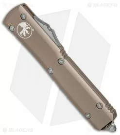 Microtech Ultratech S/E OTF Automatic Knife Tan CC (3.4" Satin) 8 Microtech Ultratech S/E OTF Automatic Knife Tan CC (3.4" Satin) -Avokelavavat Sales Store Microtech Ultratech SE Tan CC satin BHQ 80663 er spine