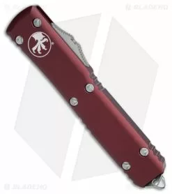 Microtech Ultratech Spartan OTF Automatic Knife Merlot Red (3.4" Stonewash) 7 Microtech Ultratech Spartan OTF Automatic Knife Merlot Red (3.4" Stonewash) -Avokelavavat Sales Store Microtech Ultratech Spartan AK Merlot Red 3in SW BHQ 174878 td spine