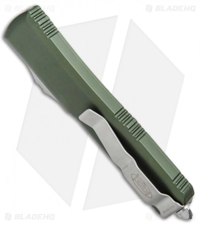 Microtech Ultratech Spartan OTF Automatic Knife OD Green CC (3.4" Satin Serr) 5 Microtech Ultratech Spartan OTF Automatic Knife OD Green CC (3.4" Satin Serr) - Image 3