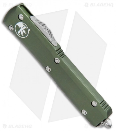 Microtech Ultratech Spartan OTF Automatic Knife OD Green CC (3.4" Satin Serr) 4 Microtech Ultratech Spartan OTF Automatic Knife OD Green CC (3.4" Satin Serr) - Image 2