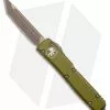 Microtech Ultratech T/E OTF Automatic Knife OD Green (3.4" Bronze Apocalyptic) -Avokelavavat Sales Store Microtech Ultratech TE OTF Auto OD Green Bronze Apocalyptic Tanto BHQ 178253 jr