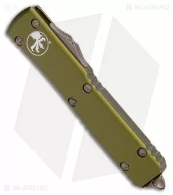 Microtech Ultratech T/E OTF Automatic Knife OD Green (3.4" Bronze Apocalyptic) -Avokelavavat Sales Store Microtech Ultratech TE OTF Auto OD Green Bronze Apocalyptic Tanto BHQ 178253 jr spine