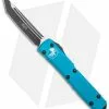 Microtech Ultratech T/E OTF Automatic Knife Turquoise CC (3.4" Black) -Avokelavavat Sales Store Microtech Ultratech TE Tanto OTF Auto Turquoise CC Black BHQ 97831 jr