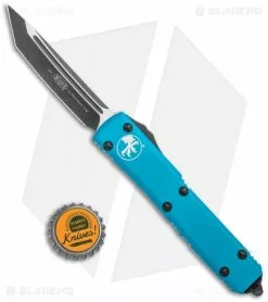 Microtech Ultratech T/E OTF Automatic Knife Turquoise CC (3.4" Black) -Avokelavavat Sales Store Microtech Ultratech TE Tanto OTF Auto Turquoise CC Black BHQ 97831 jr bottlecap