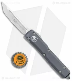 Microtech Ultratech Tanto OTF Automatic Knife Gray CC (3.4" Satin) 123-4GY -Avokelavavat Sales Store Microtech Ultratech Tanto OTF Auto Gray Satin 123 4GY BHQ 27322 jr bottlecap