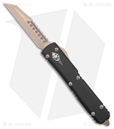 Microtech Ultratech Warhound Signature Series OTF Automatic Knife (3.4" Bronzed) 3 Microtech Ultratech Warhound Signature Series OTF Automatic Knife (3.4" Bronzed)