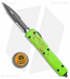 Microtech Ultratech Zombie-Tech D/E OTF Knife CC (3.5" Black Serr) 122-2Z -Avokelavavat Sales Store Microtech Ultratech Zombie Tech DE OTF CC Black Serr 122 2Z BHQ 13379 jr bottlecap