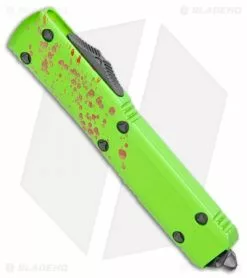 Microtech Ultratech Zombie-Tech D/E OTF Knife CC (3.5" Black Serr) 122-2Z -Avokelavavat Sales Store Microtech Ultratech Zombie Tech DE OTF CC Black Serr 122 2Z BHQ 13379 jr spine