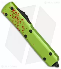 Microtech Ultratech Zombie Tech T/E Automatic Knife CC (3.5" Black) 123-1Z -Avokelavavat Sales Store Microtech Ultratech Zombie Tech TE black BHQ 13386 er spine