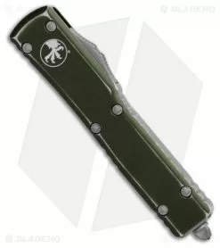 Microtech UTX-70 D/E OTF Automatic Knife Distressed OD Green (2.4" Apocalyptic ) -Avokelavavat Sales Store Microtech Utx 70 DE OTF AK Distressed OD Green 2in Apocalyptic BHQ 181703 td spine