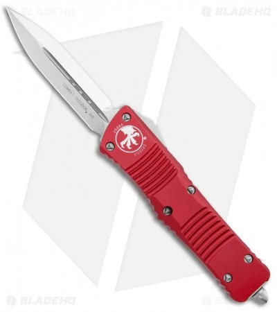 Microtech Combat Troodon D/E OTF Automatic Knife Red (3.8" Stonewash) 142-10RD 3 Microtech Combat Troodon D/E OTF Automatic Knife Red (3.8" Stonewash) 142-10RD