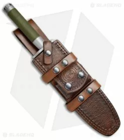 Marfione Custom Knives Marfione Custom Interceptor Fixed Blade Knife OD Green Cord (7.875" Satin) -Avokelavavat Sales Store Microtech interceptor hand rub satin BHQ 49025 jr sheath