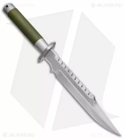 Marfione Custom Knives Marfione Custom Interceptor Fixed Blade Knife OD Green Cord (7.875" Satin) -Avokelavavat Sales Store Microtech interceptor hand rub satin BHQ 49025 jr spine jr