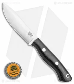 Bark River Mini Aurora Hunter Fixed Blade Knife Black Canvas (3.6" Satin) -Avokelavavat Sales Store Mini Aurora Black Canvas 3V BA06028MBC BHQ 115580 LS Bottlecap