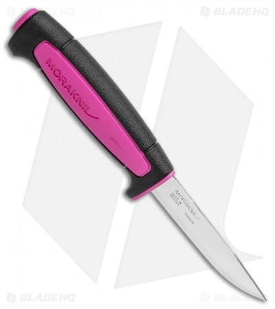 Morakniv Basic 511 Fixed Blade Knife Black/Pink (3.5" Satin) 4 Morakniv Basic 511 Fixed Blade Knife Black/Pink (3.5" Satin) - Image 2