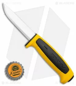 Morakniv Basic 546 Fixed Blade Knife Yellow (3.625" Satin) 9 Morakniv Basic 546 Fixed Blade Knife Yellow (3.625" Satin) -Avokelavavat Sales Store Mora Basic 546 Yellow BHQ 117787 LS Bottlecap