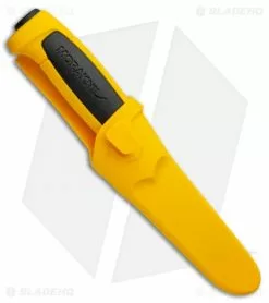 Morakniv Basic 546 Fixed Blade Knife Yellow (3.625" Satin) 8 Morakniv Basic 546 Fixed Blade Knife Yellow (3.625" Satin) -Avokelavavat Sales Store Mora Basic 546 Yellow BHQ 117787 LS Sheath