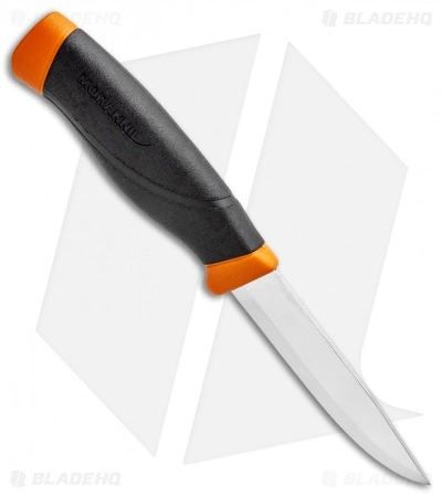 Morakniv Companion Heavy Duty Fixed Blade Black/Orange (3.88" Satin) 4 Morakniv Companion Heavy Duty Fixed Blade Black/Orange (3.88" Satin) - Image 2