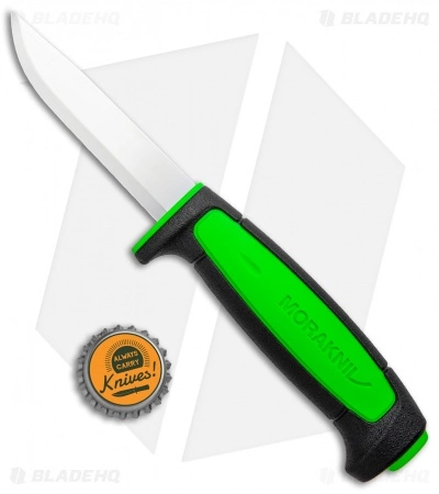 Morakniv Basic 511 Fixed Blade Knife Black/Green (3.5" Satin) M-13466 6 Morakniv Basic 511 Fixed Blade Knife Black/Green (3.5" Satin) M-13466 - Image 4