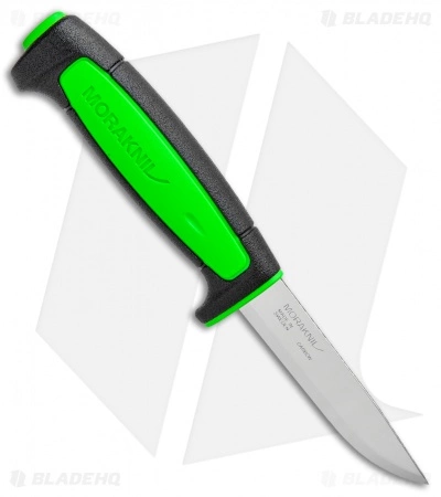 Morakniv Basic 511 Fixed Blade Knife Black/Green (3.5" Satin) M-13466 4 Morakniv Basic 511 Fixed Blade Knife Black/Green (3.5" Satin) M-13466 - Image 2
