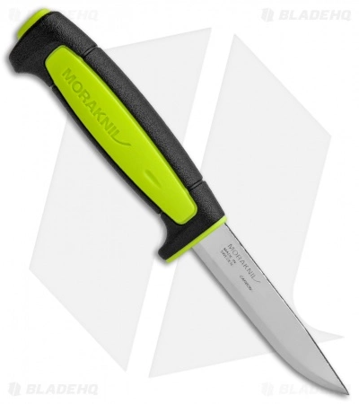 Morakniv Basic 511 Fixed Blade Knife Black/Lime Green (3.5" Satin) 4 Morakniv Basic 511 Fixed Blade Knife Black/Lime Green (3.5" Satin) - Image 2