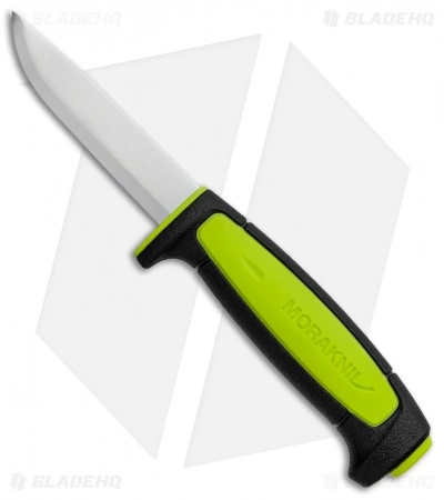 Morakniv Basic 511 Fixed Blade Knife Black/Lime Green (3.5" Satin) 3 Morakniv Basic 511 Fixed Blade Knife Black/Lime Green (3.5" Satin)