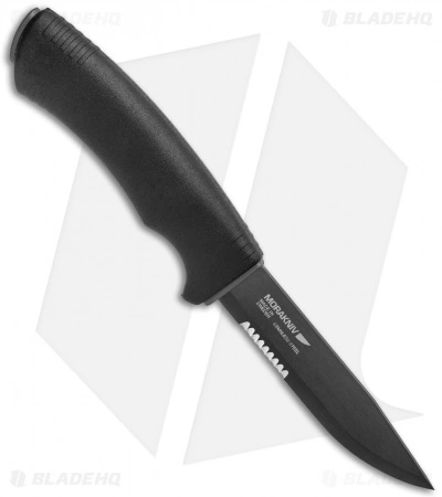 Morakniv Bushcraft Tactical Fixed Blade Knife Black (4.25" Black DLC Serr) 4 Morakniv Bushcraft Tactical Fixed Blade Knife Black (4.25" Black DLC Serr) - Image 2