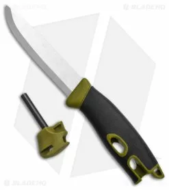 Morakniv Companion Spark Fixed Blade Knife Green W/ Fire Starter (4" Satin) -Avokelavavat Sales Store Morakniv Companion Spark Stainless Steel W Fire Starter Green 2in 5cm Satin BHQ 137583 td fire
