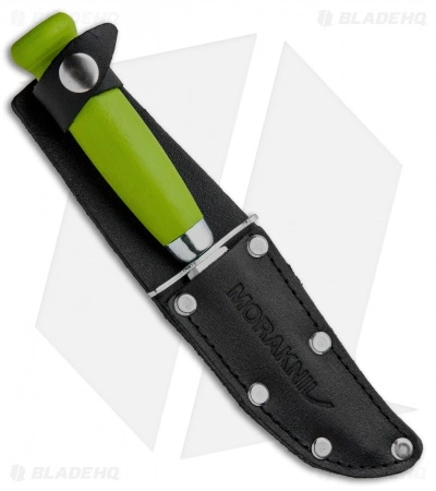 Morakniv Scout 39 Safe Fixed Blade Knife Lime Green (3.3" Satin) 5 Morakniv Scout 39 Safe Fixed Blade Knife Lime Green (3.3" Satin) - Image 3
