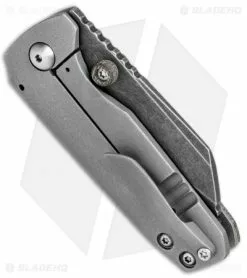 Morrish Made Knives Sputnik Custom Frame Lock Knife Ti/Micarta (3" Acid SW) -Avokelavavat Sales Store Morrish Made Knives Sputnik Custom FL Ti Micarta Acid SW BHQ 77472 jr side