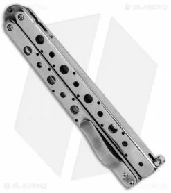 Nathan Dewey Custom Deviant Balisong Butterfly Knife (4.375" Buckshot Damascus) 8 Nathan Dewey Custom Deviant Balisong Butterfly Knife (4.375" Buckshot Damascus) -Avokelavavat Sales Store Nathan Dewey Custom Deviant Balisong Butterfly Buckshot Damascus BHQ 26052 jr side