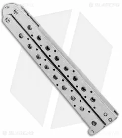 Nathan Dewey Custom Deviant Balisong Butterfly Knife (4.5" Satin) -Avokelavavat Sales Store Nathan Dewey Custom Deviant Balisong Butterfly Holly Ground Satin BHQ 50330 jr side
