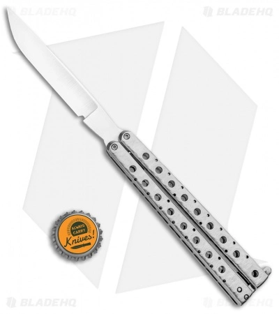 Nathan Dewey Custom Deviant Balisong Butterfly Rounded (4" Satin) 6 Nathan Dewey Custom Deviant Balisong Butterfly Rounded (4" Satin) - Image 4