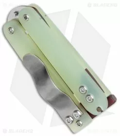 Nathan Dewey Custom Gremlin Mini Balisong Butterfly Knife Jade G-10 (2" Satin) -Avokelavavat Sales Store Nathan Dewey Custom Gremlin Mini Balisong Butterfly Jade G 10 Satin BHQ 19391 jr side