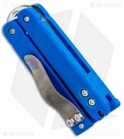 Nathan Dewey Custom Gremlin Mini Balisong Knife Blue G-10 (2" Satin) -Avokelavavat Sales Store Nathan Dewey Custom Gremlin Mini Balisong Butterfly Knife Blue G 10 BHQ 75525 jr side