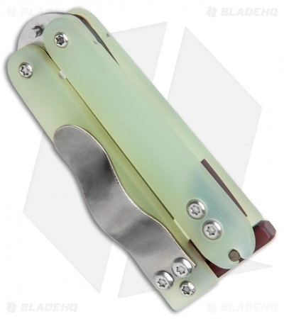Nathan Dewey Gremlin Mini Balisong Knife Jade G-10 (2" Satin 440C) 5 Nathan Dewey Gremlin Mini Balisong Knife Jade G-10 (2" Satin 440C) - Image 3