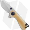 Nova Blades Custom Termite Frame Lock Knife WH Micarta/Zirconium (2.25" Satin)